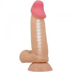 Pretty love - sliding skin series dildo realístico con ventosa piel deslizante 19.4 cm