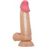 Pretty love - sliding skin series dildo realístico con ventosa piel deslizante 19.4 cm - 5