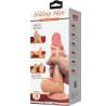 Pretty love - sliding skin series dildo realístico con ventosa piel deslizante 19.4 cm - 7