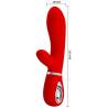 Pretty love - thomas vibrador punto g multifunción rojo - 5