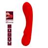 Pretty Love Prescott rojo con iconos de silicona suave y funciones