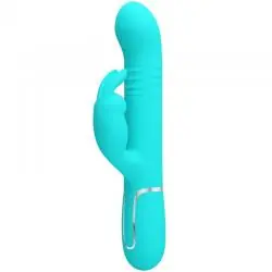 Pretty love - vibrador coale rabbit perlas verde agua