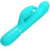 Pretty love - vibrador coale rabbit perlas verde agua - 4
