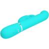 Pretty love - vibrador coale rabbit perlas verde agua - 5
