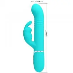 Pretty love - vibrador coale rabbit perlas verde agua