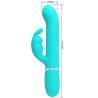 Pretty love - vibrador coale rabbit perlas verde agua - 7