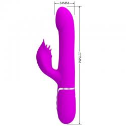 Pretty love - vibrador rabbit perlas violeta