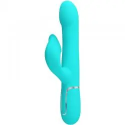 Pretty love - vibrador rabbit perlas verde agua
