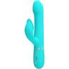Pretty love - vibrador rabbit perlas verde agua - 1