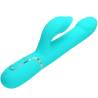 Pretty love - vibrador rabbit perlas verde agua - 3