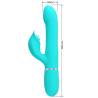 Pretty love - vibrador rabbit perlas verde agua - 7