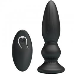 Mr play - vibrador potente control remoto anal plug negro