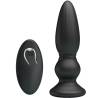 Mr play - vibrador potente control remoto anal plug negro - 2