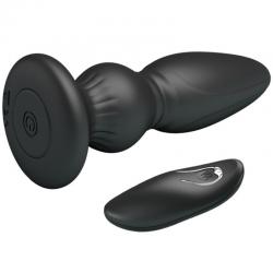 Mr play - vibrador potente control remoto anal plug negro