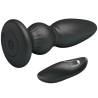 Mr play - vibrador potente control remoto anal plug negro - 3
