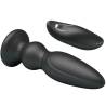 Mr play - vibrador potente control remoto anal plug negro - 4