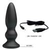 Mr play - vibrador potente control remoto anal plug negro - 6