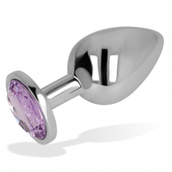 Ohmama plug anal con cristal violeta 9 cm