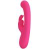 Pretty Love Lamar rosa, vibrador rabbit y punto G en ligero giro