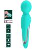 Vibrador wand Pretty Love Walter verde agua con sus características