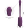 Pretty love - doreen huevo vibrador recargable lila - 5