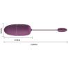 Pretty love - nymph huevo vibrador controlado por app lila - 6