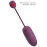 Pretty love - nymph huevo vibrador controlado por app lila - 7