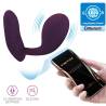 Pretty Love Baird ciruela, vibrador recargable controlado desde el móvil por Bluetooth