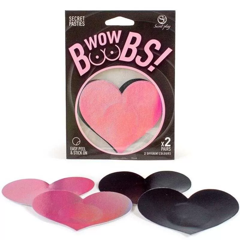Secret play - wow boobs! cubre pezones corazón