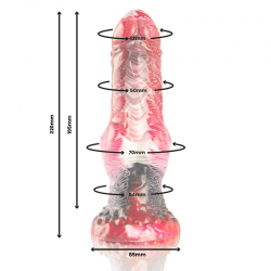 Epic - helios dildo con testículos calor y éxtasis