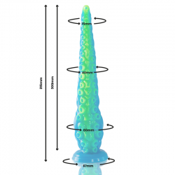 Epic - scylla dildo tentáculo fino fluorescente tamaño grande