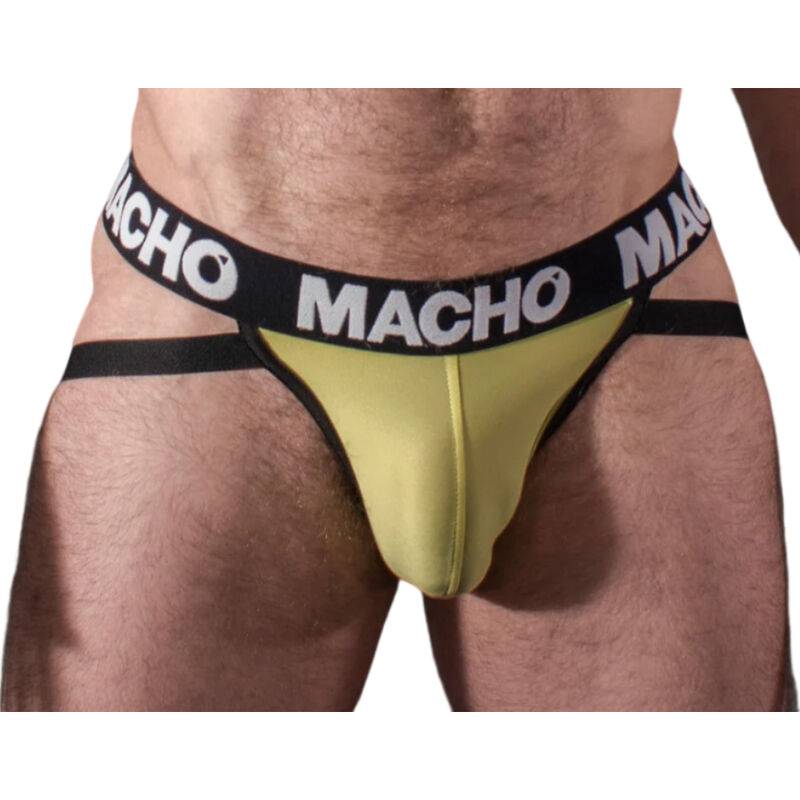 Macho - mx25a jock amarillo lycra - - 1