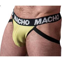 Macho - mx25a jock amarillo lycra - - 3