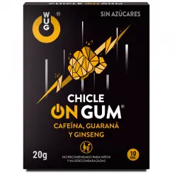 Wug gum - on chicle cafeína, ginseng y guaraná 10 unidades