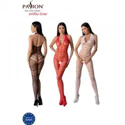 Passion - bs100 bodystocking negro talla unica - - 13