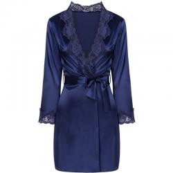 Livco corsetti fashion - jacqueline lc 90249 bata + camisa + panty azul marino s/m