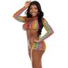 Leg avenue - set tres piezas multicolor - 3