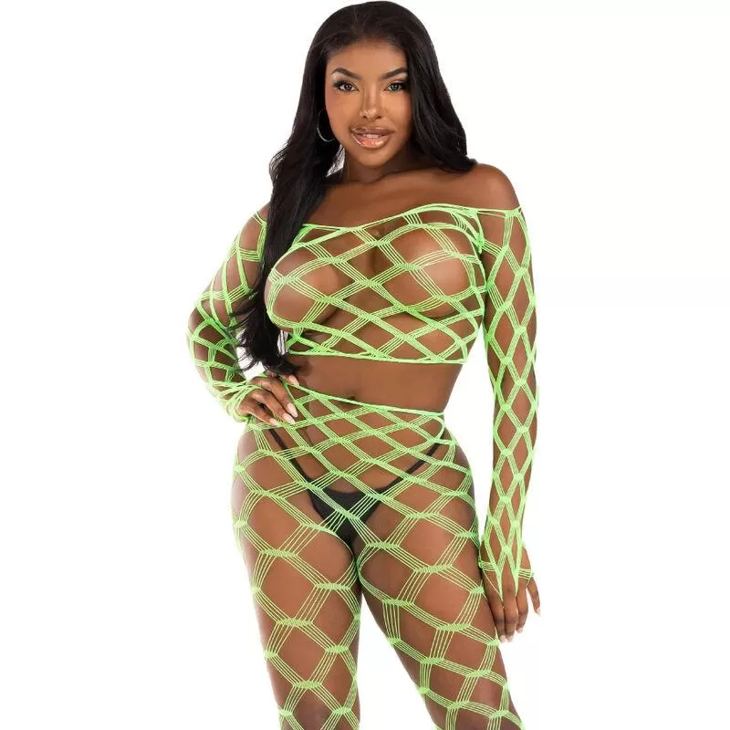 Leg avenue - top & leggins hardcore verde