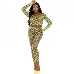 Leg avenue - top & leggins hardcore verde