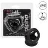California exotics - alpha anillo de jaula doble negro - 2