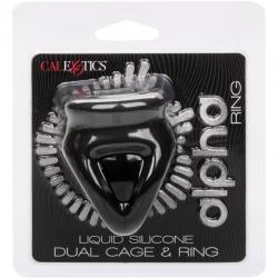 California exotics - alpha anillo de jaula doble negro