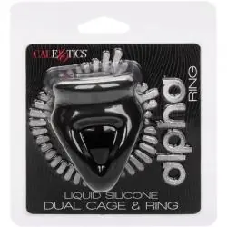 California exotics - alpha anillo de jaula doble negro