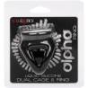 California exotics - alpha anillo de jaula doble negro - 3