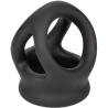 California exotics - alpha anillo de jaula doble negro - 4