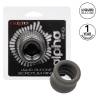 California exotics - alpha anillo extensión escroto doble negro - 2