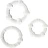 Sevencreations juego tres anillos pene transparente - 1