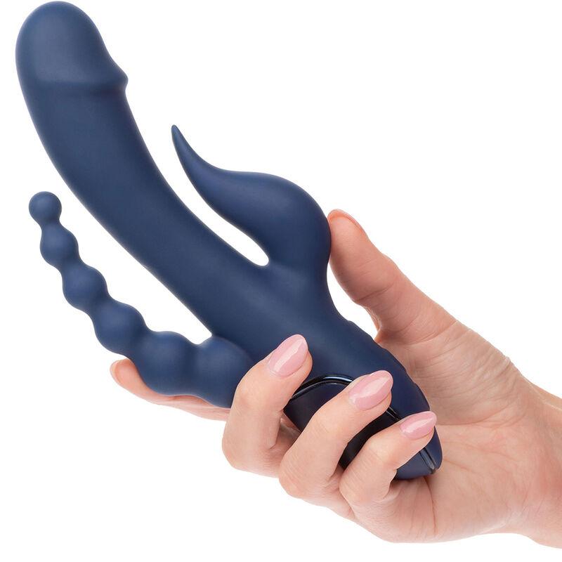 California exotics - vibrador triple orgasm azul