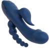 California exotics - vibrador triple orgasm azul - 6