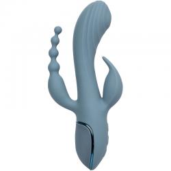 California exotics - vibrador triple éxtasis gris