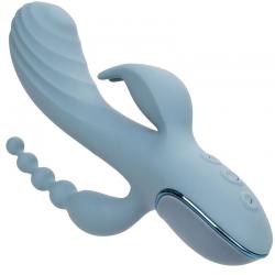 California exotics - vibrador triple éxtasis gris